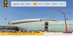 Desktop Screenshot of expresscranes.com